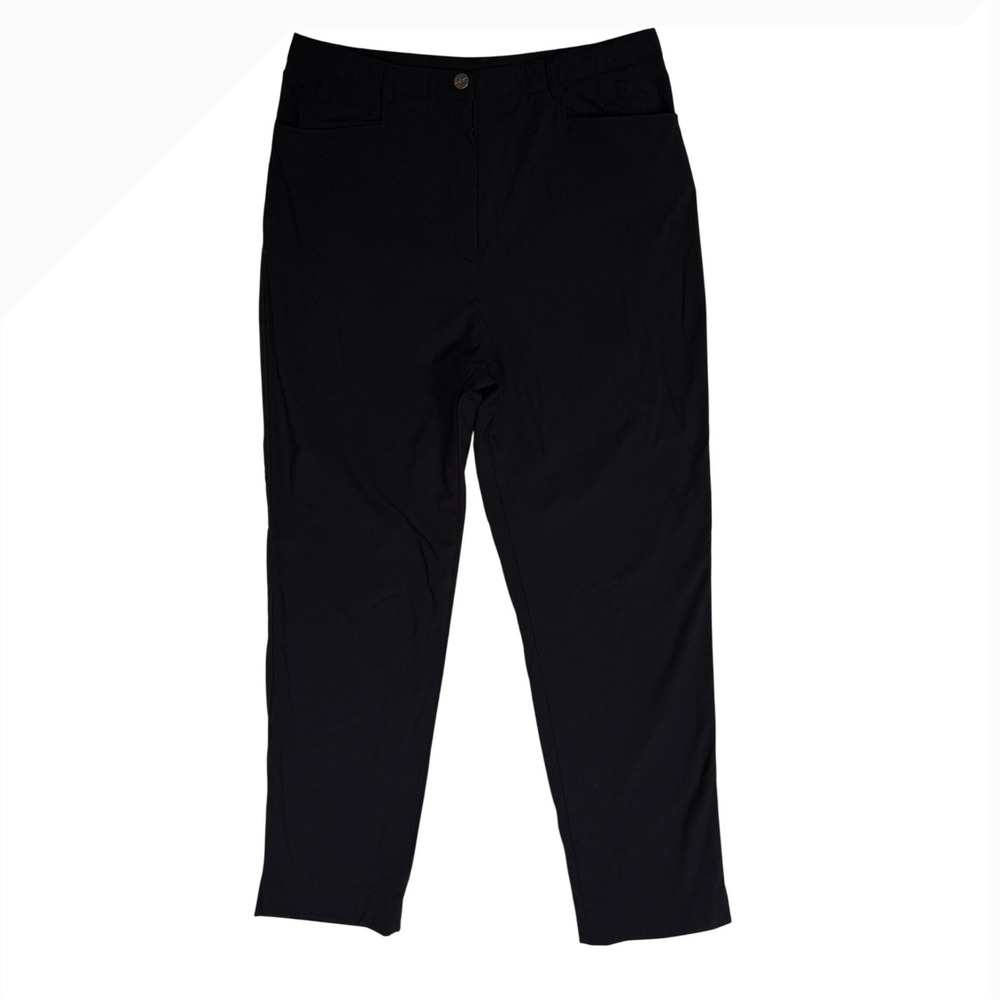 VINTAGE Christian Dona Sports Black Aigner Stretch Straight Leg Pants Vintage, 8